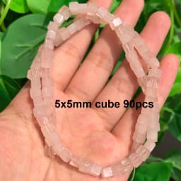 Natural Rose Quartz Beads Matte Pink Crystal Heart Faceted Round Loose Stone Beads for Jewelry Making DIY Handmade Bracelet