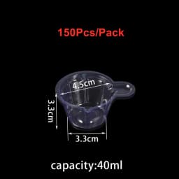 20-150Pcs 40ML Plastic Disposable Cups Dispenser Silicone Resin Mold Kit for DIY UV Epoxy Resin Jewelry Making Tools Accessories