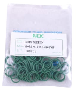( 14*1.78mm ) #12 R12 NBR Rubber O-Ring Seal Kit, High Temperature Resistance for Car Air Conditioning Valve 3/8 1/2 5/8 3/4