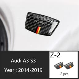 Carbon Fiber For Audi A3 8V S3 Car Interior Gearshift Air Conditioning CD Panel Door Armrest Cover Trim Stickers Accessories