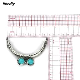 10 Pcs/Lot 8.5 CM Semicircle Silver Tone Lace Flat Bead Metal Purse Frame Kiss Clasp Bag Accessories
