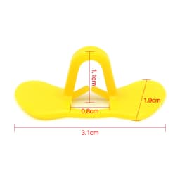100Pcs Chicken Glasses Yellow Plastic No Bolt Chicken Glasses Anti-pecking Glasses for Chicken Pheasant Poultry Equipments
