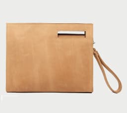 MAHEU Leather Briefcase File Bag Genuine Leather Documents Pouch Featured Crazy Horse Leather A4 File Hand bag Formal Business