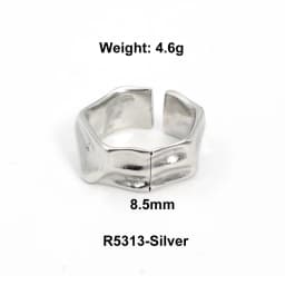 New Design Stainless Steel Round Bead Rings for Women Wedding Jewelry Party Gift