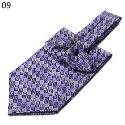 Men Vintage Polka Dot Wedding Formal Cravat Ascot Self British Style Gentleman Polyester Silk Paisley Neck Tie Suit Wedding