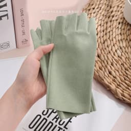Autumn And Winter Women Half Finger Keep Warm Keyboard Work Writing Convenient Gloves Thin Soft Solid Simple Velvet Mittens
