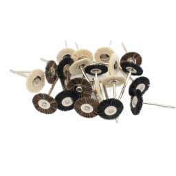 100pcs Jewelry Grinding Buffing Wheel 22mm Scouring Pad Polishing Steel Wire Brush Drill Rotary Tool Accessories