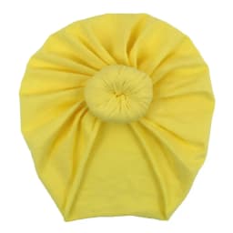Solid Cotton Donuts Baby Boy Girls Cap Hat 0-4T Sweet Newborn Skullies Beanies Soft Turban India Topknot Headwraps Accessories