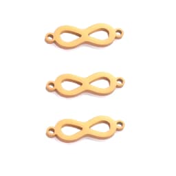 10pcs/lot Love Infinity Symbol DIY Connector Charm Stainless Steel Jewery Making for Necklace Bracelet