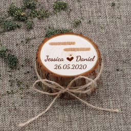 Custom Ring Box Personalized Wedding Valentines Engagement Wooden Ring Bearer Box Jewelry Boxes Ring Boxes