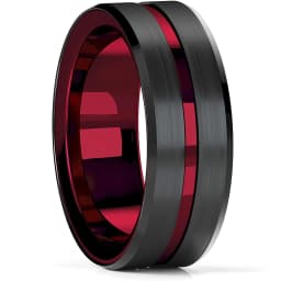 Fashion Men's Smooth Black Stainless Steel Rings Width Signet Square Infinity Finge Ring Hiphop Male Wedding Party Jewelry Gift