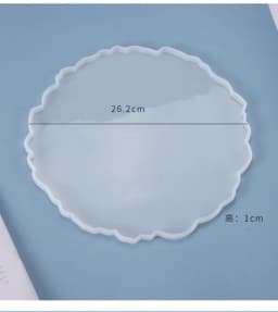 DIY Crystal Fruit Plate Irregular Cup Cushion Silicone Mold Large Swing Table Decoration Tea Tray Coaster Display Resin Mold