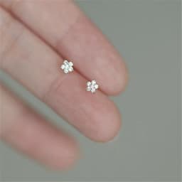 925 Sterling Silver Plated 14k Gold Pavé Crystal Five-pointed Star Earrings Women Simple Fashion Wedding Jewelry Accessories