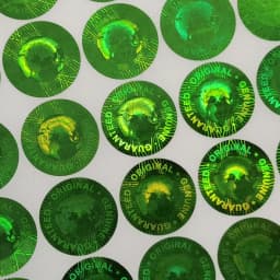 Custom Hologram Sticker Genuine Guaranteed Original Multiple Colors Global Design Logo 3D Laser Holographic Lable Diameter 20mm