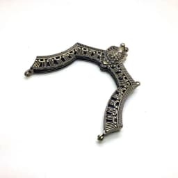12X13 Cm Antique Brass Crystal On Surface With Screws Handmade DIy Handbag Accessories Wholesale Metal Purse Frame Obag Handles
