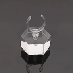 New Creativity Clear Acrylic Ring Display Stand Jewelry Showcase Ring Organizer Holder Jewellery Stands Cases Photography Props