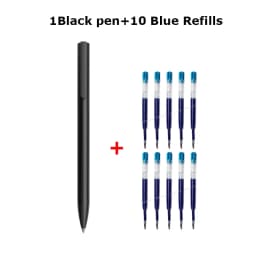 BeiFa Metal Rotating Gel Pen Sign Pens 0.5MM Black Ink Business Pучка Caneta Smooth Writing for Office School Supplies