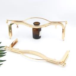 K666 light gold Smooth surface lip 27CM no hole screw delicate Luggage Accessories Hardware purse frame DIY Kiss lock bag