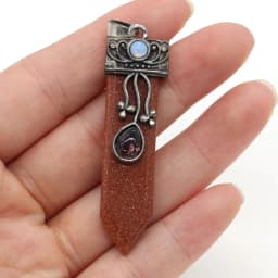 Natural Amethysts Pink Quartz Stone Sword Pendant Lapis Lazuli Onyx Charms Women Jewelry Making DIY Necklace Gift Size 16x57mm