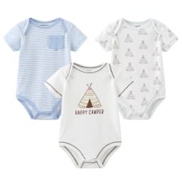 Baby Boy Jumpsuits 3 Pieces Newborn Clothes Set Toddler Girl Bodysuit Kiddiezoom Clothing 100%Cotton Soft Infant Rompers 0-12M