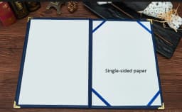 12K(2PCS)  6K 8K Hold B5 A4 A3 PU Leather Certificate Cover Award Folder