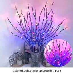 20 Bulbs LED Willow Branch Lights 77cm Vase Filler Willow Twig Home Christmas Party Garden Decoration Wedding Decorative Lights
