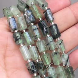 Natural Apatite Lapis lazuli Tiger Eye Jades Beads Faceted Column Loose Beads For Jewelry DIY Making Bracelet Accessories 7.5''