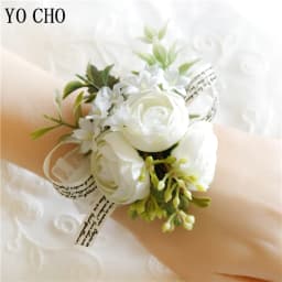White Brooches Man Suit Shirt Collar Lapel Pin Brooch Pins Wedding Party Accessories Bridesmaid Bracelet Flowers Corsages Flower