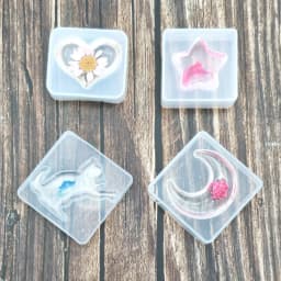 1pcs Cat Key chain Silicone Molds Epoxy Resin Craft Jewelry Making Mini Heart Moon Star Mold Resin DIY Charms Keychain Tools