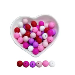 BOBO.BOX 20Pcs Silicone Beads 9MM Round Beads DIY Baby Pacifier Chain Pendant BPA Free Eco-friendly Baby Teether Toy Accessories