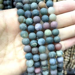 4 6 8 10 MM Natural Colorful Agates Round Loose Stone Beads For Jewelry Making Charm Diy Bracelet Necklace Earrings Material