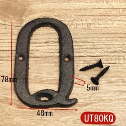 Metal Letters House Numbers Retro 3D Sign Cafe Wall Creative Cast Iron Decoration Doorplate Digital Arabic Furniture Hardware