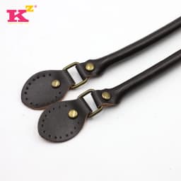 2pcs/lot 50cm Genuine Leather Bag Strap DIY Handmade Handles for Crossbody Replacement Shoulder Handbag Wallet Handle