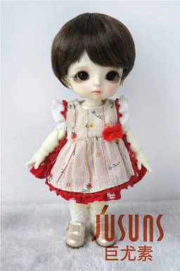 1/12 1/8 OB11 Doll Wigs D28053 3-4inch 4-5inch 5-6inch Enfant Cut Synthetic Mohair BJD Hair Lati Yellow &White Tiny Accessories