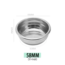 Coffee Filter Basket 51mm 54mm 58mm Clean Cup Non Pressurized Replacement For E61 Delonghi Breville Portafilter Accessories