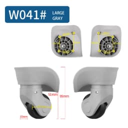 Universal Wheel Luggage Makeup Suitcase Accessories In Wheels Trolley Fashion Suitcase Accessory Rolling Wheels Repair Casters