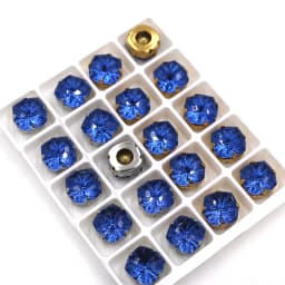 10pcs/Bag 8mm/10mm Fat Square Shape Glass Strass Crystal Sewing Claw Rhinestones Diy Clothing Accessories