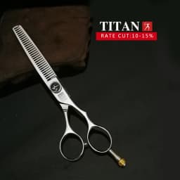 Titan Professional Hairdressing Scissors Set 5.5" & 6.0" Cutting and Thinning Scissors for Barbers and Salons