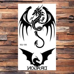Black Scorpion Temporary Tattoos For Adults Men Realistic Dragon Wolf Tiger Thorns Fake Tattoo Sticker Hand Leg Tatoos Creative