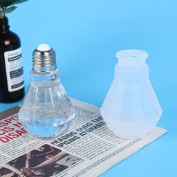 Resin Crystal Silicone Mold DIY Creative Night Light Bulb Mold Table Ornaments Silicone Mold For Resin Home Decoration Art Mould