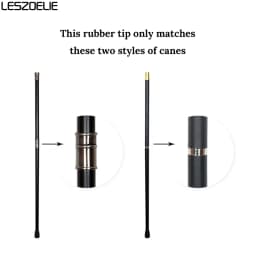 1 Piece Bottom Soft Gum Rubber Pads For Two Joints Metal Walking Stick The Rubber Tips For Fashion Walking Canes End Cover Tip