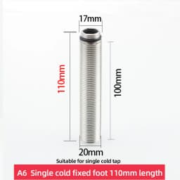 Copper kitchen sink hot and cold faucet accessories base fixed foot screw nut 30 plus filament