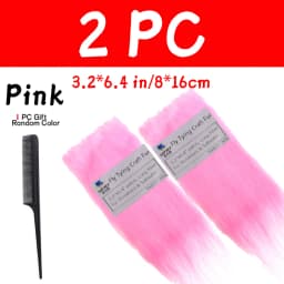 WIFREO 2PC Fly Tying Long Hairy Craft Fur Artificial Synthetic Fluffy Fiber Fly Body&Tail Materials For Pike Bass Saltwater Fly