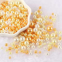 10g Random Mix 3-10mm No Hole ABS Imitation Pearl Bead For Vase Filler Makeup Brush For DIY Jewelry Making Decor F0912