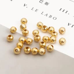1000Pcs Iron Metal Round Beads Smooth Ball Loose Spacer Beads For Jewelry Making DIY Bracelet Charms Jewelry Accessories 2-6mm