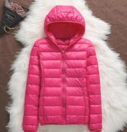 2024 Winter Ultra Light Duck Down Jacket Women Slim Short Coat Hooded Warm Female Portable Parkas Women's Down Jackets