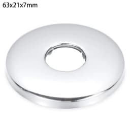 1Pcs Stainless Steel Water Pipe Wall Covers Self-Adhesive Shower Faucet Decorative Cover Chrome Finish Bathroom Accessories
