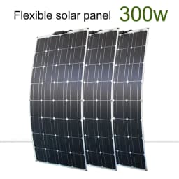 DGSUNLIGHT 100w 200w 12v Portable Solar Panel Flexible 18V 800W Plate Cells Monocrystalline Silicon
