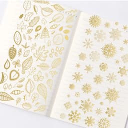 1 Sheets Bronzing Snowflake Starry Sky Sticker Stationery Decoration Material DIY Journal Diary Album Planner Stickers