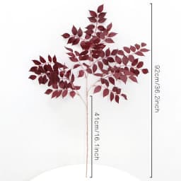 HMEOT Artificial Green Plants Grass Silk Trumpet Leaf Fake Flower Wedding Floral Row Accessories Vase Home Decor Greenery H6969